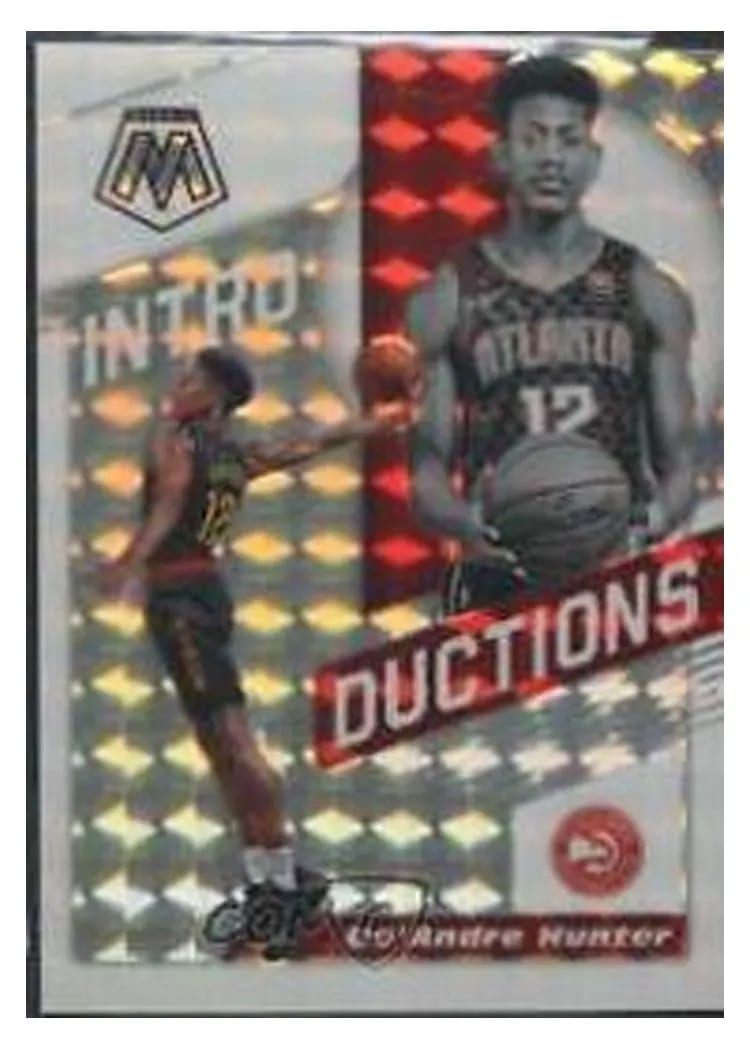 2019 Panini Mosaic Introductions De'Andre Hunter White Mosaic #9 card