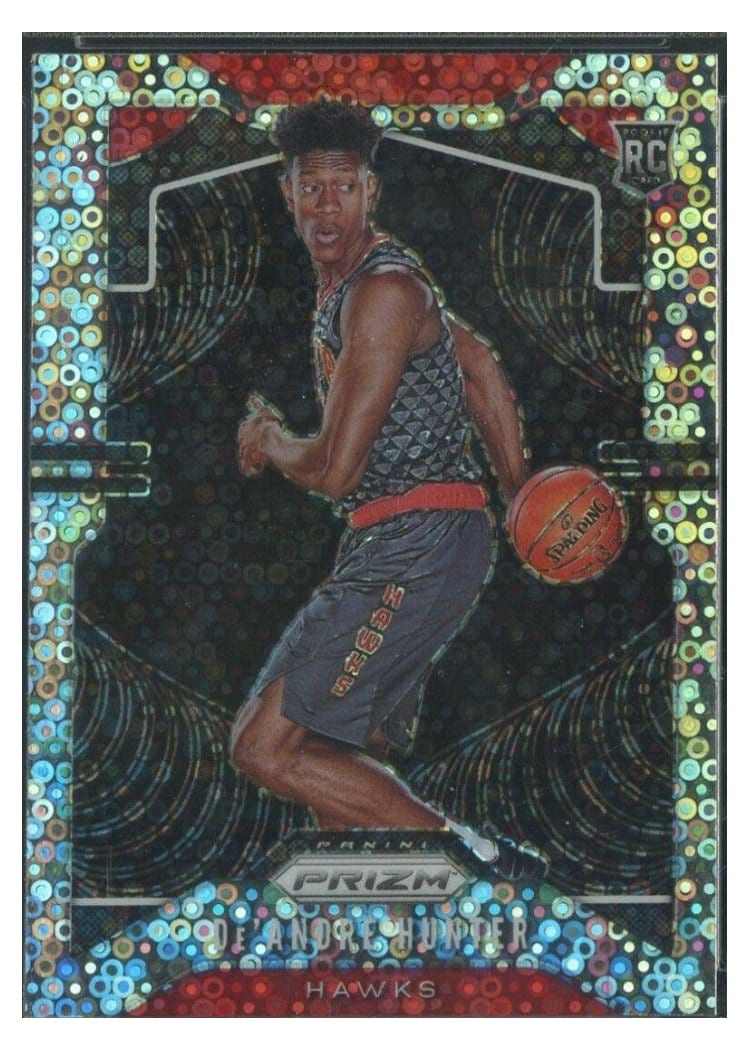 2019 Panini Prizm DE'Andre Hunter Variation Fast Break Prizm #251 card