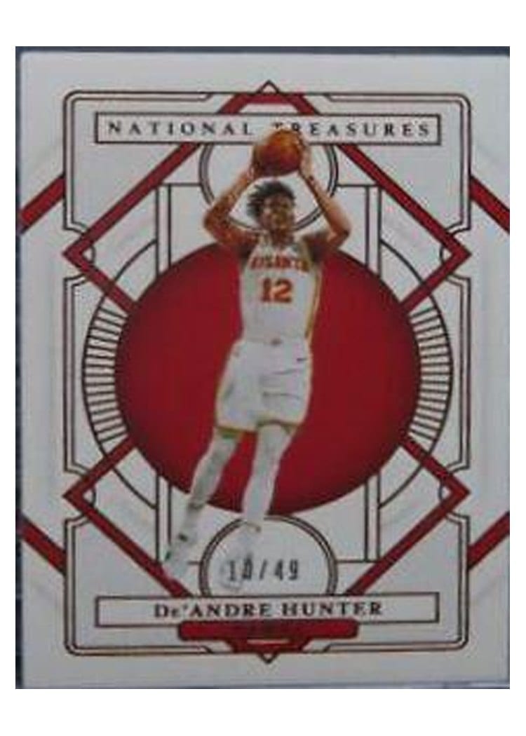 2020-21 Panini National Treasures Base Set De'Andre Hunter #54 card