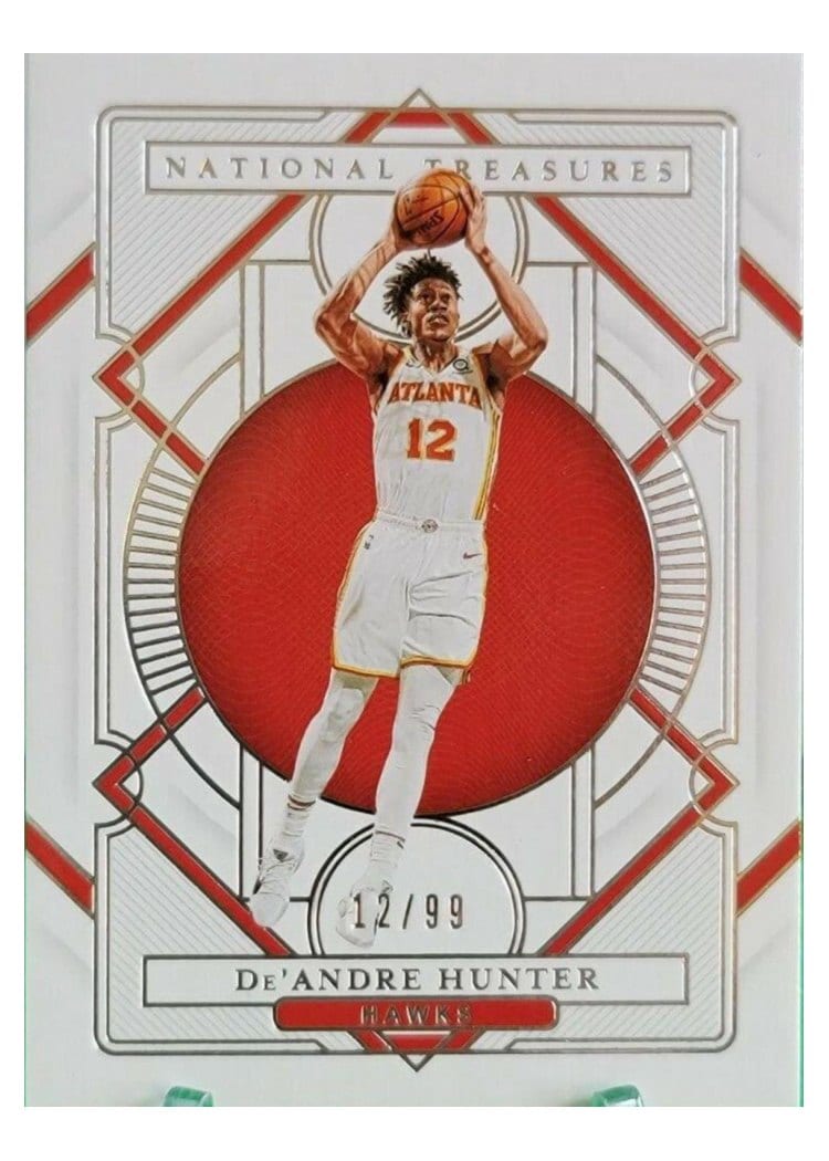 2020-21 Panini National Treasures Base Set De'Andre Hunter #54 card