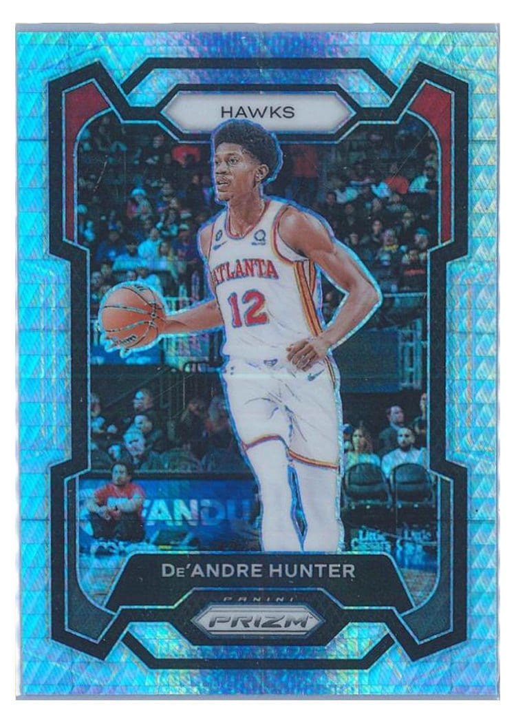 2023-24 Panini Prizm Base Set De'Andre Hunter Hyper #207 card