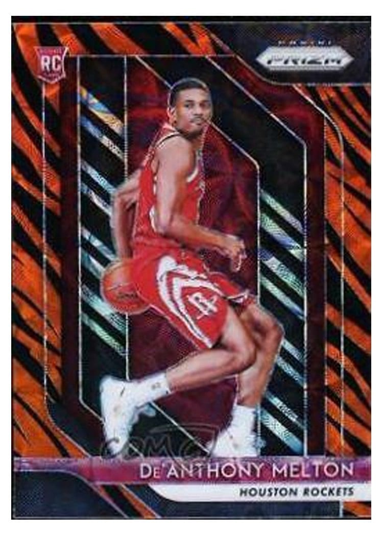 2018-19 Panini Prizm Base Set De'Anthony Melton Tiger Stripe Choice Prizm #4 card