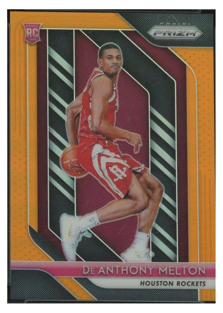 2018-19 Panini Prizm Base Set De'Anthony Melton Orange Prizm #4 card