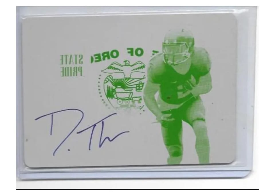 2014 Leaf Metal Draft Autographs De'Anthony Thomas #BA-DAT card