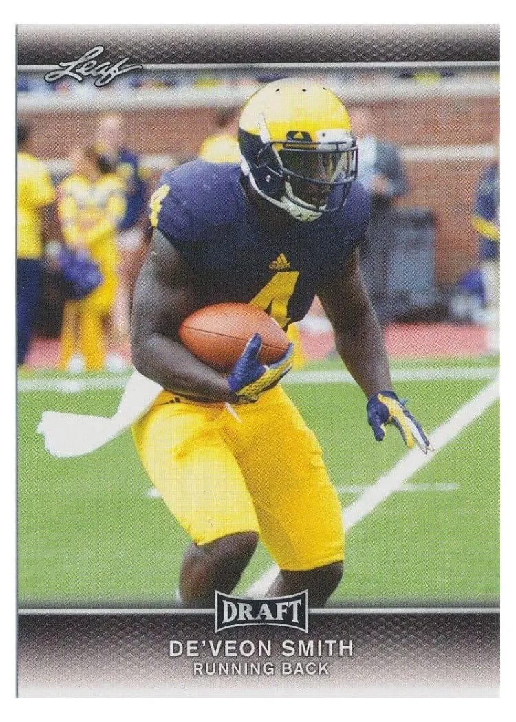 2017 Leaf Draft De'Veon Smith #23 card