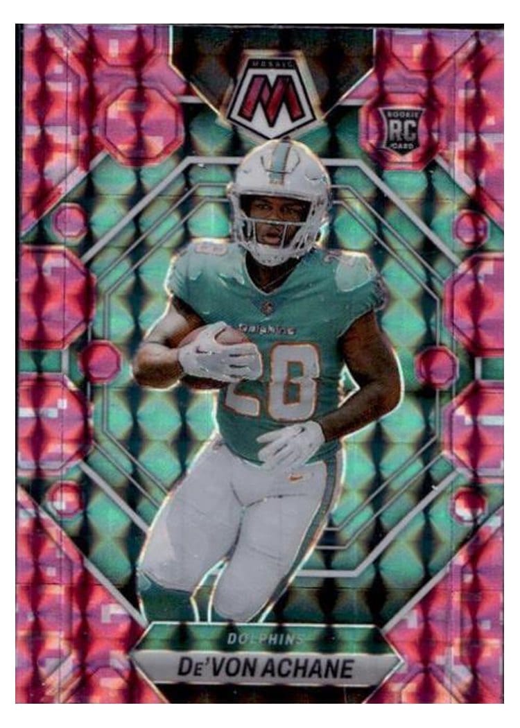 2023 Panini Mosaic Base Set De'Von Achane #312 card