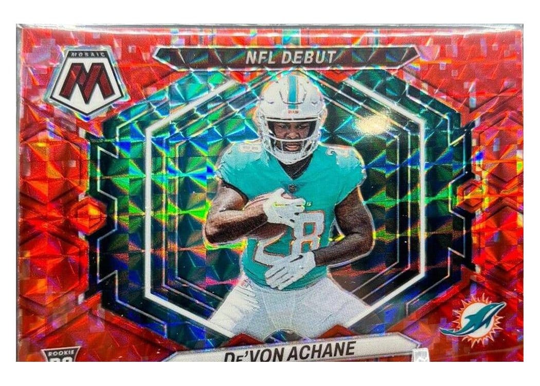 2023 Panini Mosaic Base Set De'Von Achane #312 card