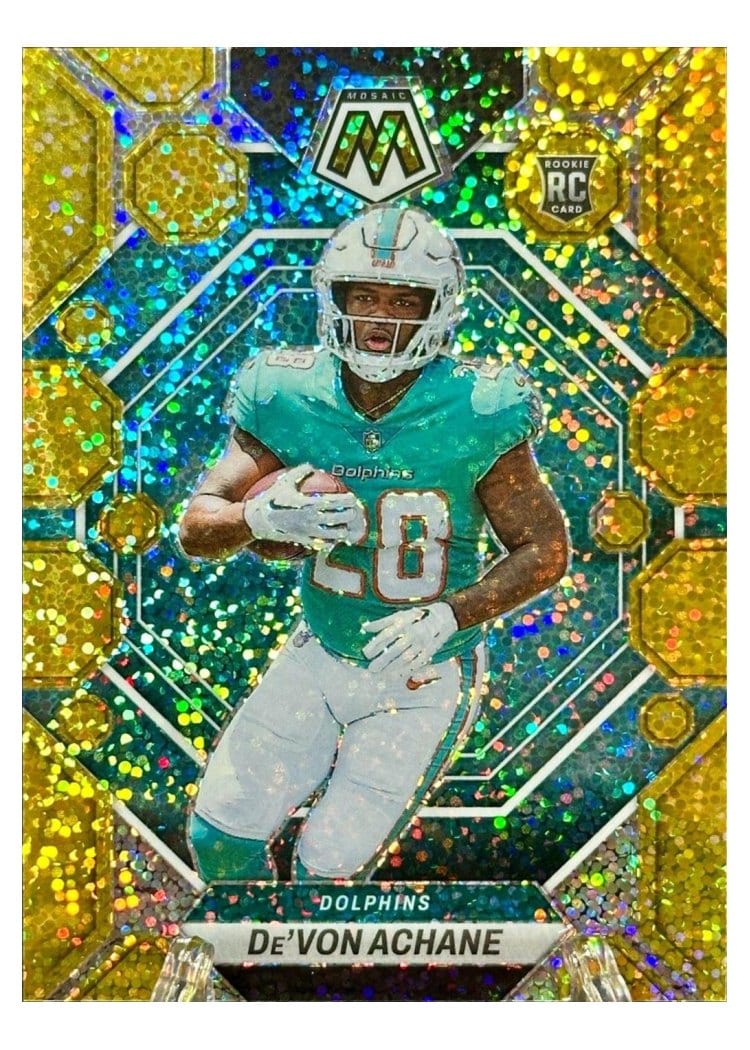 2023 Panini Mosaic Base Set De'Von Achane #312 card