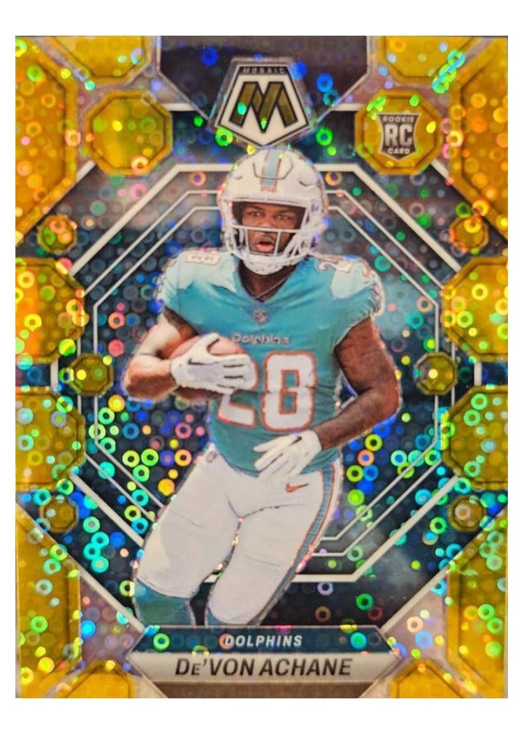 2023 Panini Mosaic Base Set De'Von Achane #312 card