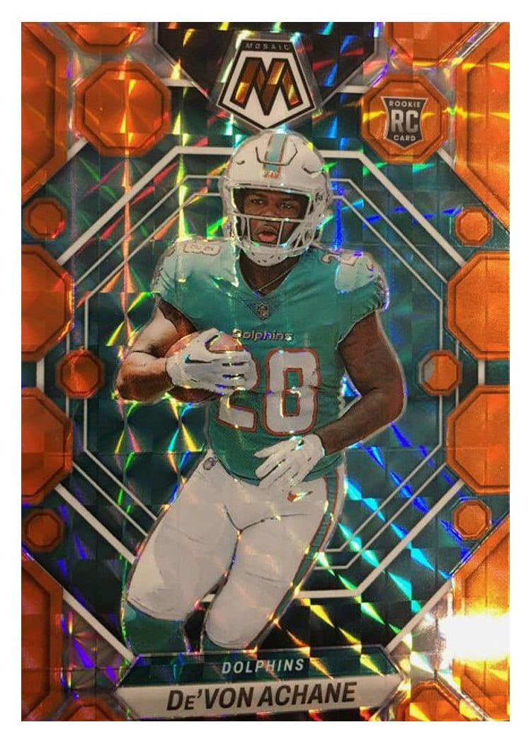 2023 Panini Mosaic Base Set De'Von Achane #312 card