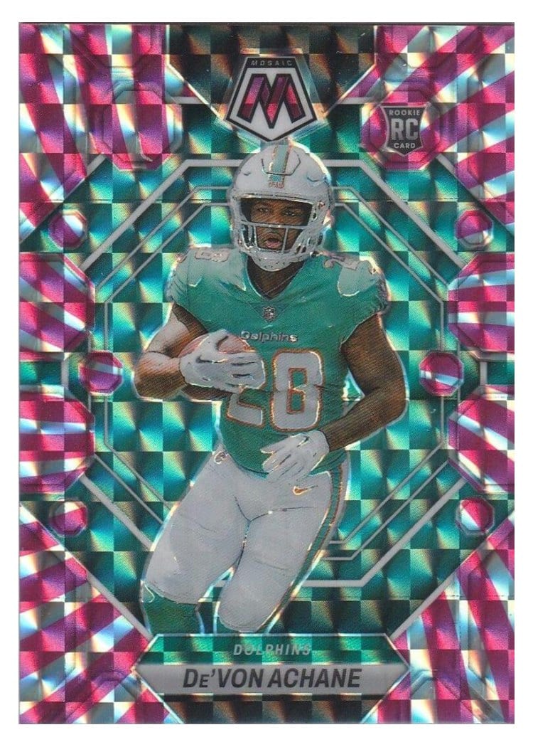 2023 Panini Mosaic Base Set De'Von Achane #312 card