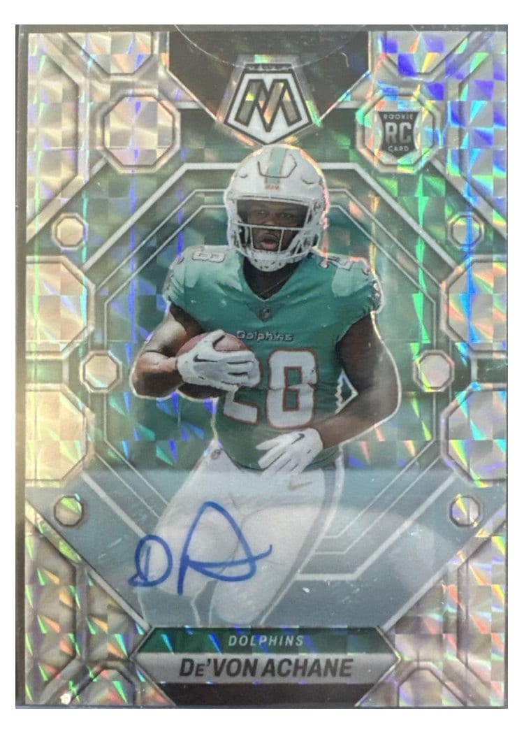 2023 Panini Mosaic Base Set De'Von Achane #312 card