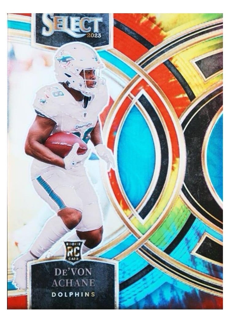 2023 Panini Select De'Von Achane #176 card