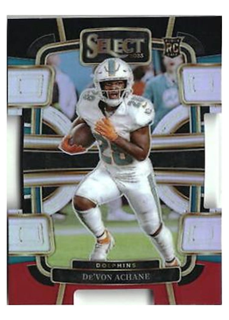 2023 Panini Select Base Set De'Von Achane #63 card