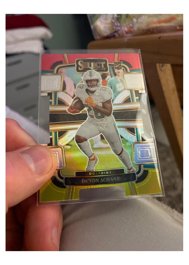 2023 Panini Select Base Set De'Von Achane #63 card