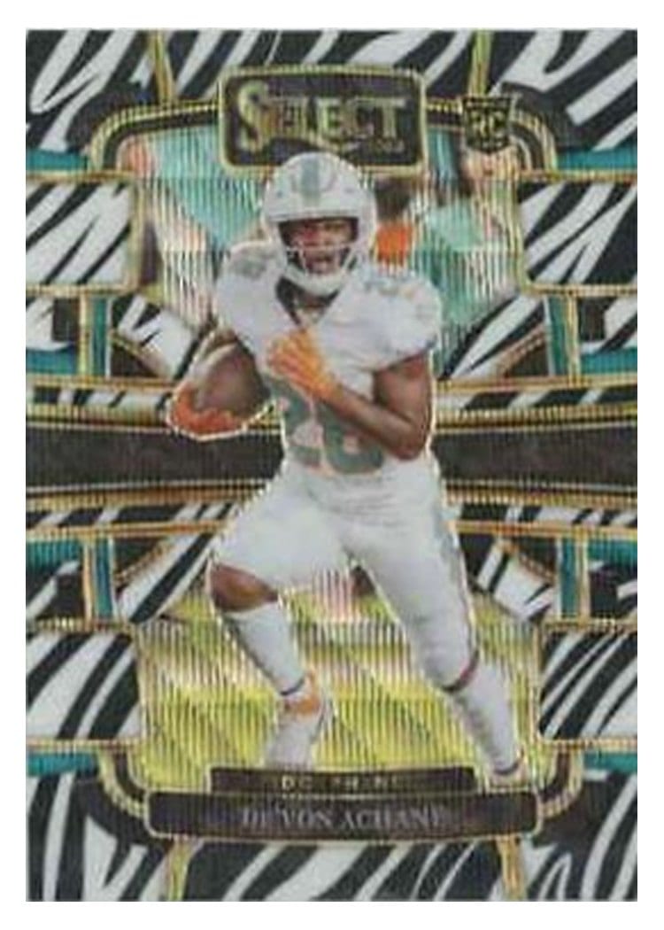 2023 Panini Select Base Set De'Von Achane #63 card