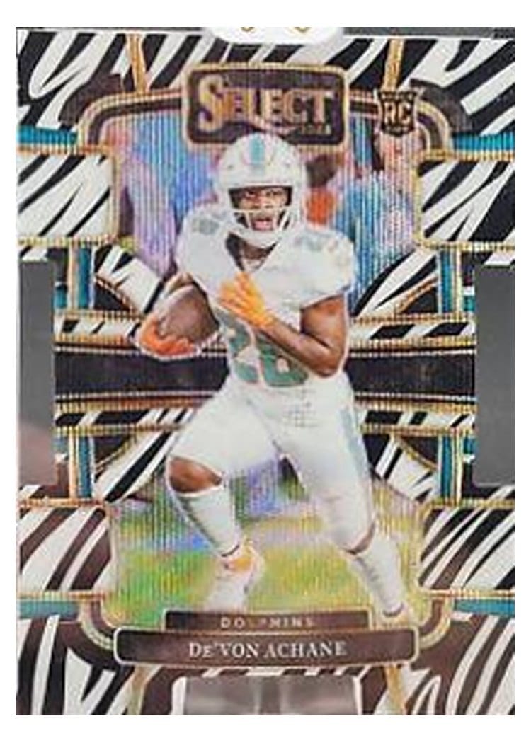 2023 Panini Select Base Set De'Von Achane #63 card