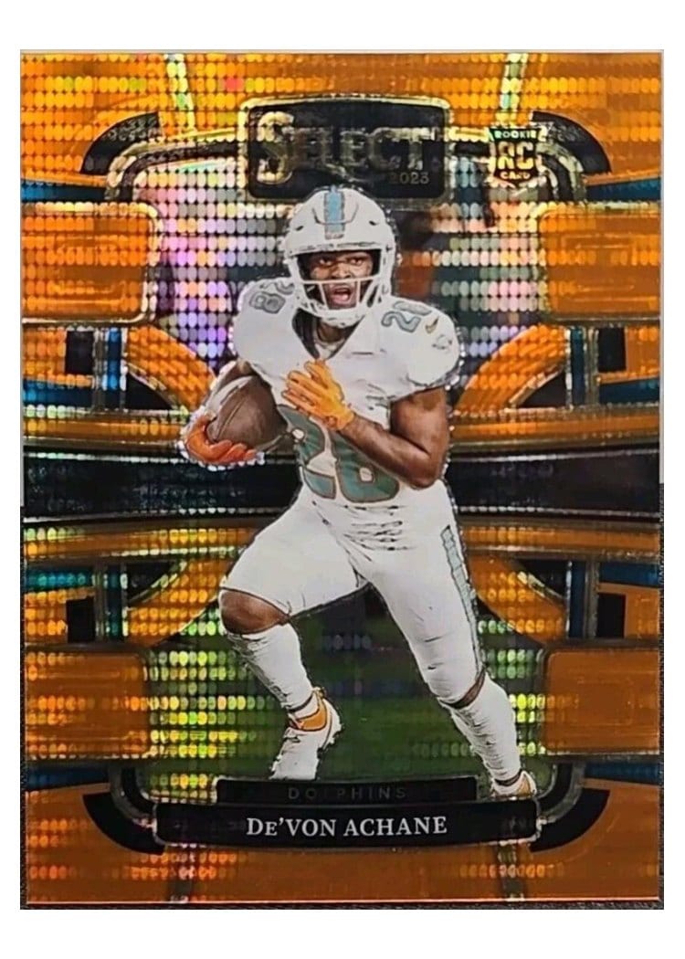 2023 Panini Select Base Set De'Von Achane #63 card