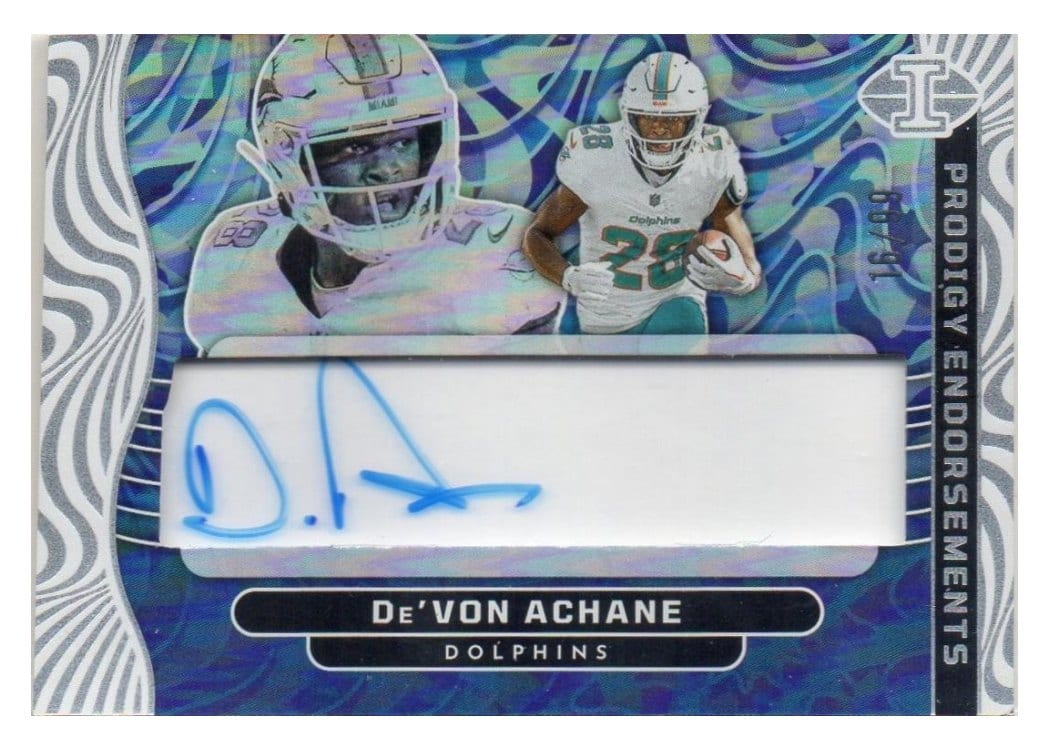 2024 Panini Illusions Prodigy Endorsements De'Von Achane #9 card
