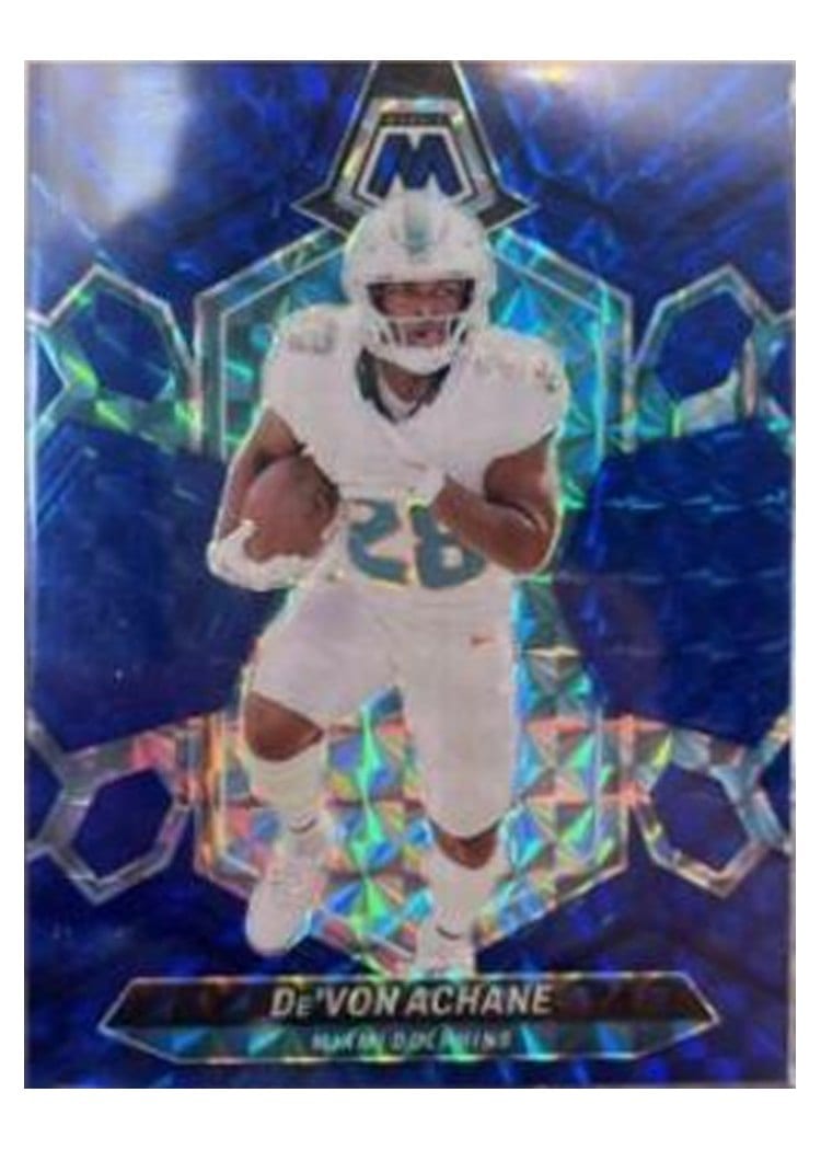 2024 Panini Mosaic Base Set De'Von Achane Blue #135 card