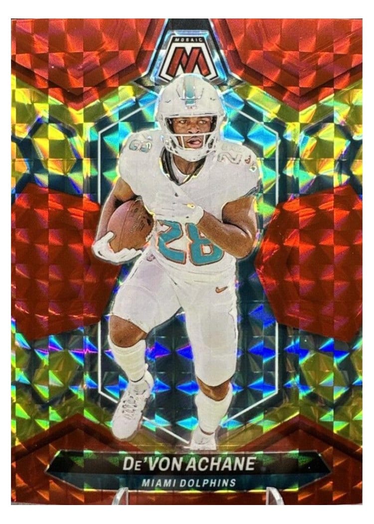 2024 Panini Mosaic Base Set De'Von Achane #135 card