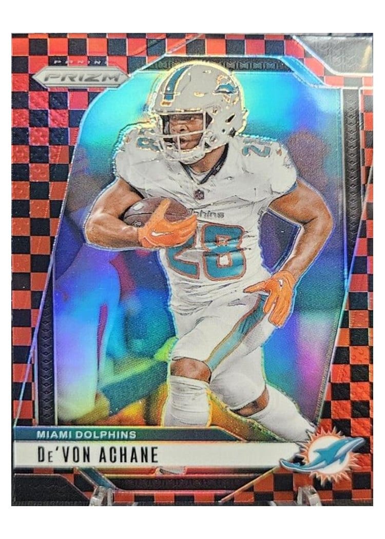 2024 Panini Prizm Base Set De'Von Achane #176 card