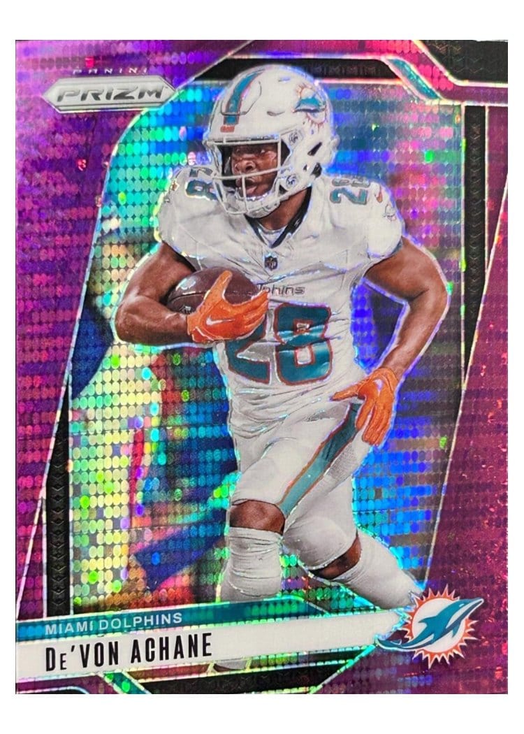 2024 Panini Prizm Base Set De'Von Achane #176 card