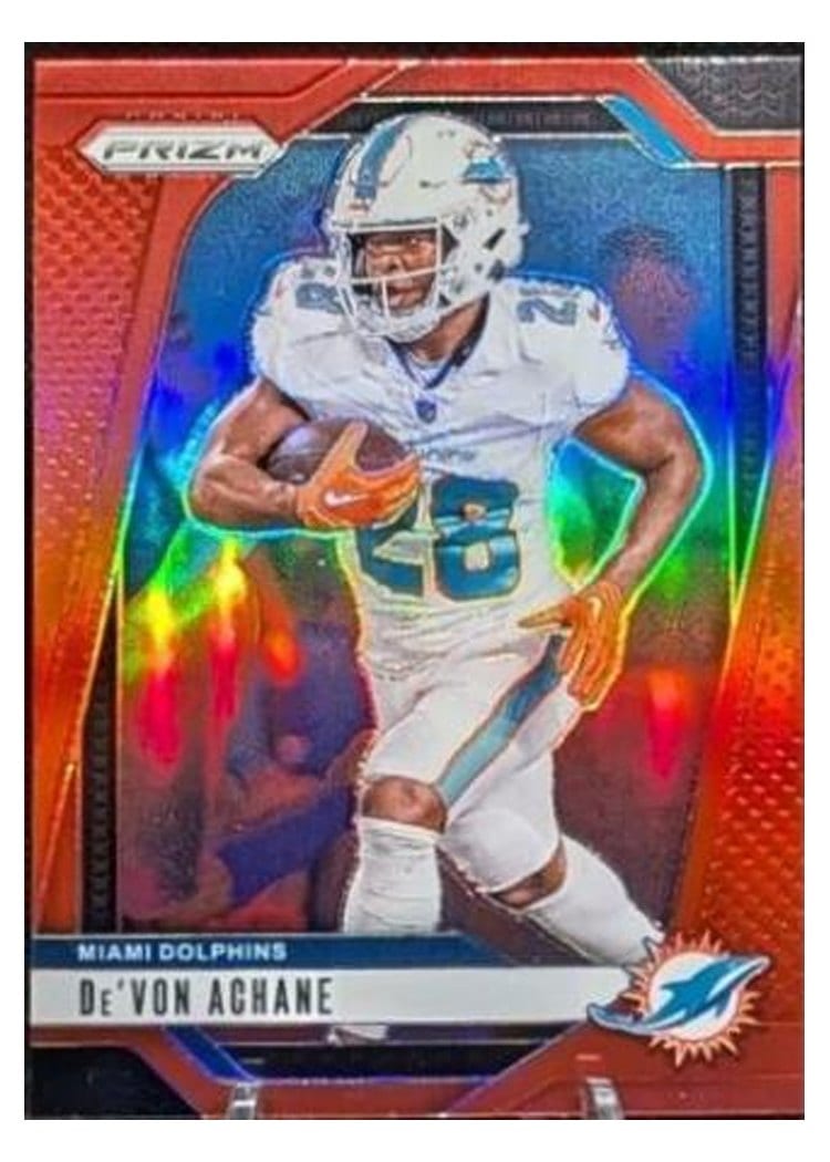 2024 Panini Prizm Base Set De'Von Achane #176 card