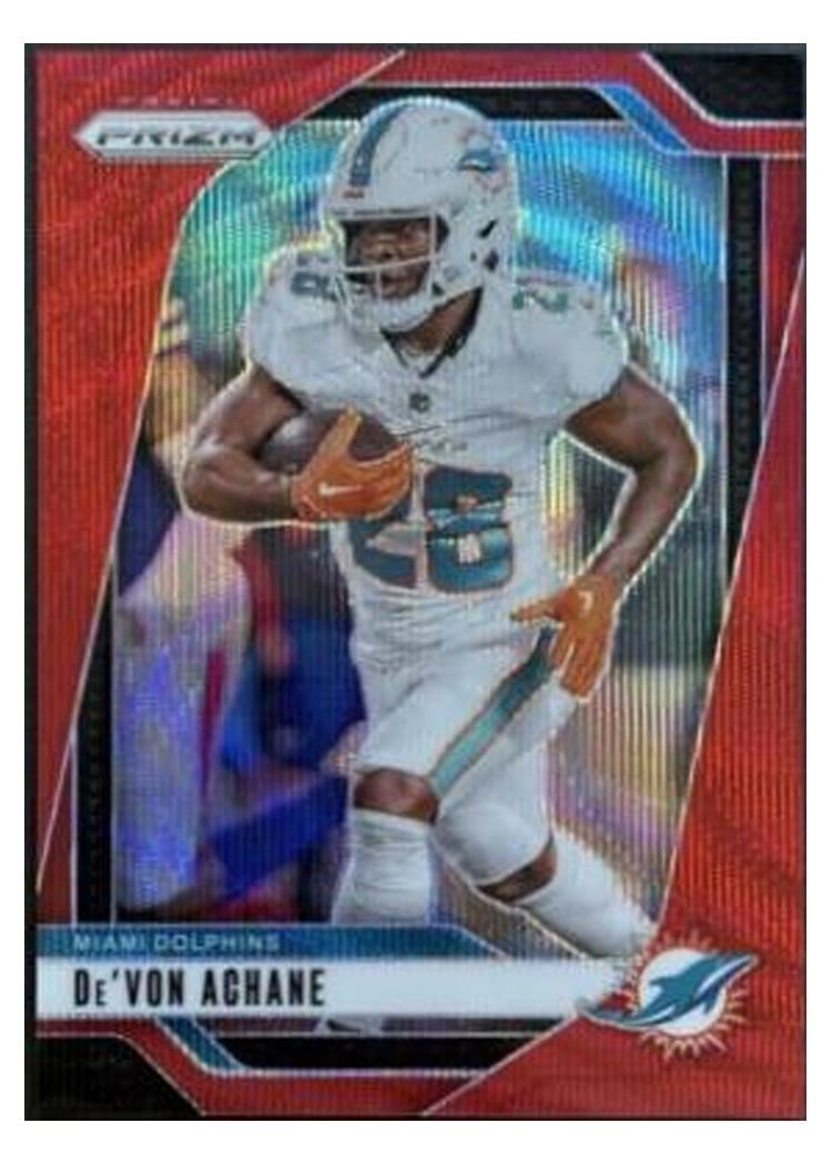 2024 Panini Prizm Base Set De'Von Achane #176 card