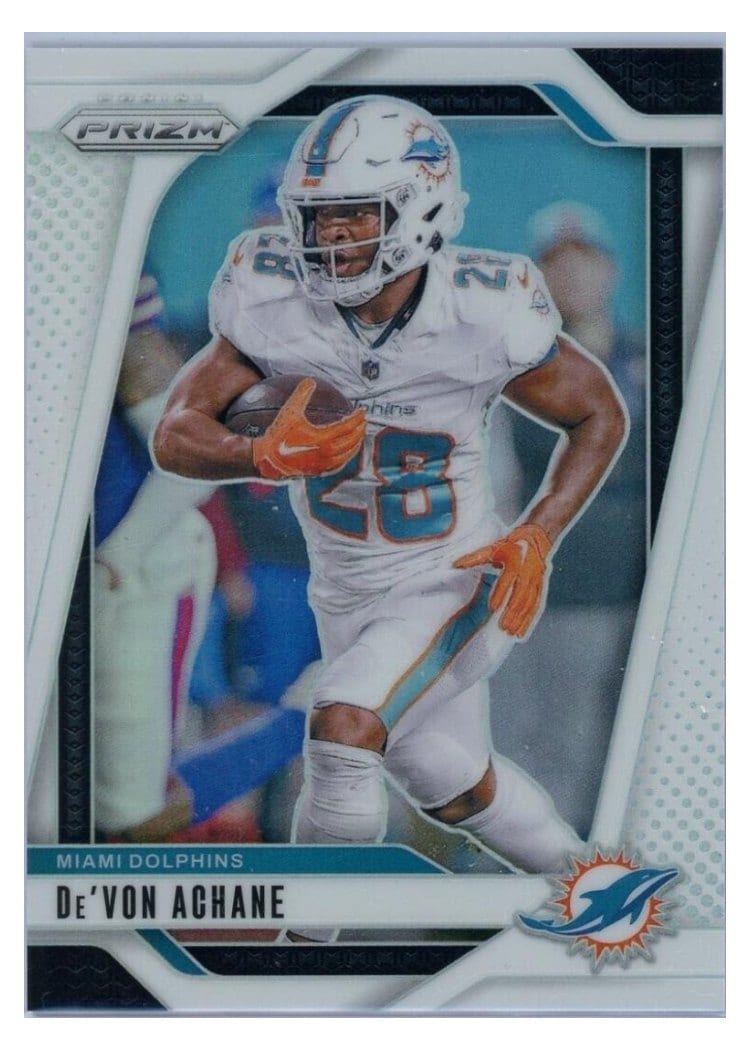 2024 Panini Prizm Base Set De'Von Achane #176 card