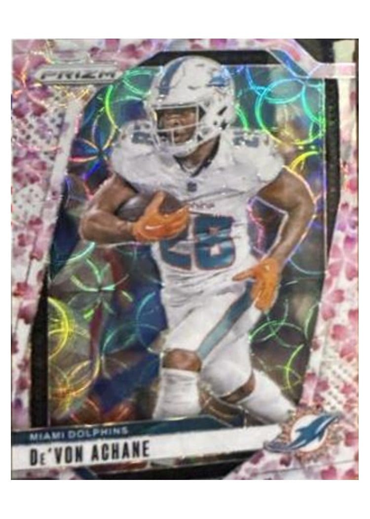 2024 Panini Prizm Base Set De'Von Achane Choice Cherry Blossom #176 card