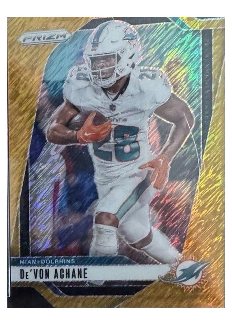 2024 Panini Prizm Base Set De'Von Achane #176 card