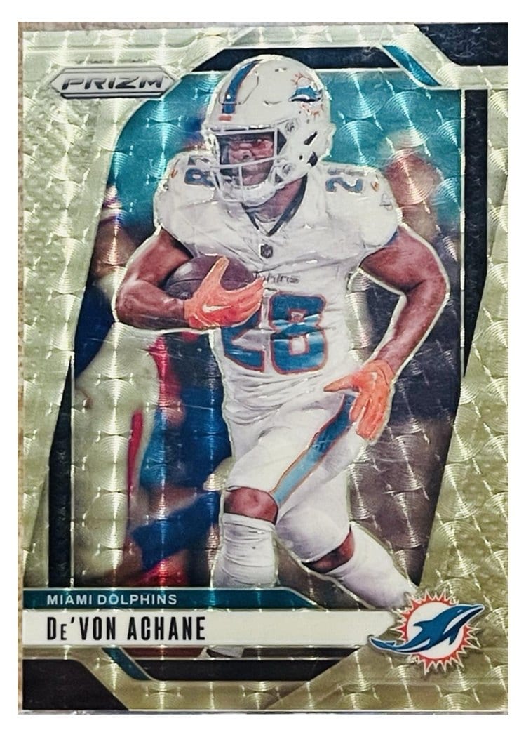 2024 Panini Prizm Base Set De'Von Achane #176 card