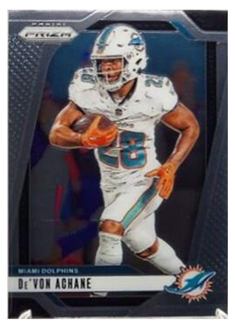 2024 Panini Prizm Base Set De'Von Achane #176 card