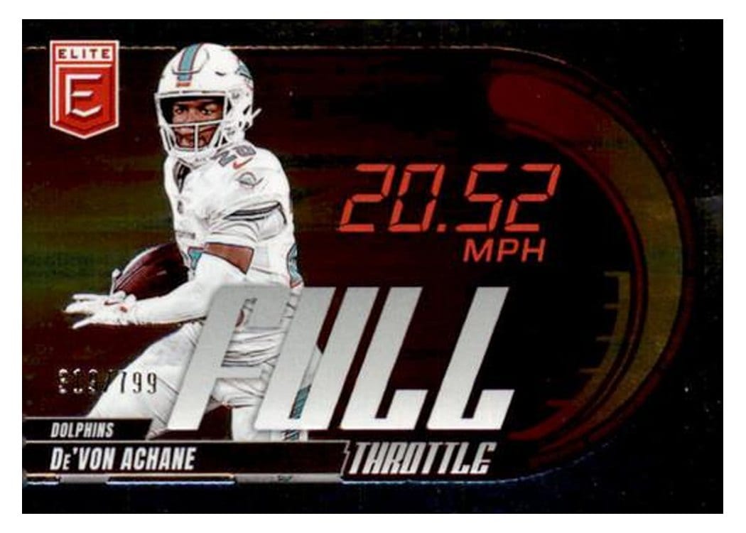 2025 Donruss Elite Full Throttle De'Von Achane #13 card