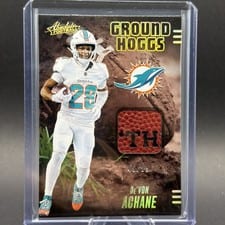 2025 Panini Absolute Ground Hoggs Materials De'Von Achane #GHM-DAC