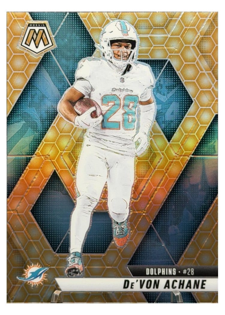 2025 Panini Mosaic Base Set De'Von Achane #58 card