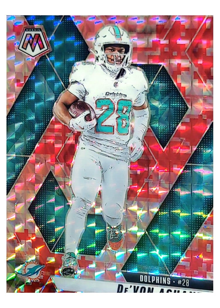 2025 Panini Mosaic Base Set De'Von Achane #58 card