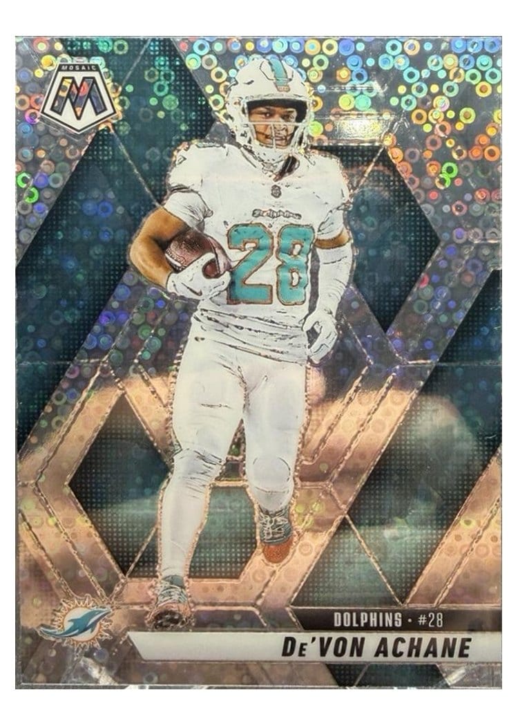 2025 Panini Mosaic Base Set De'Von Achane #58 card