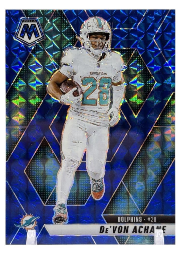 2025 Panini Mosaic Base Set De'Von Achane #58 card