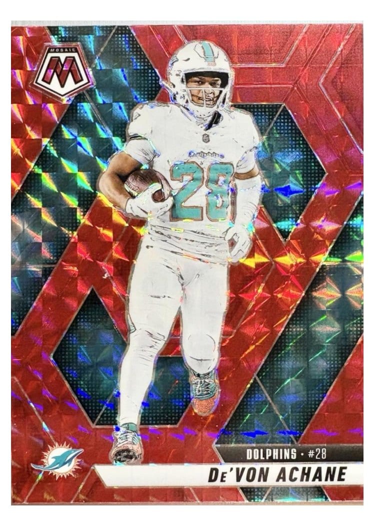 2025 Panini Mosaic Base Set De'Von Achane #58 card