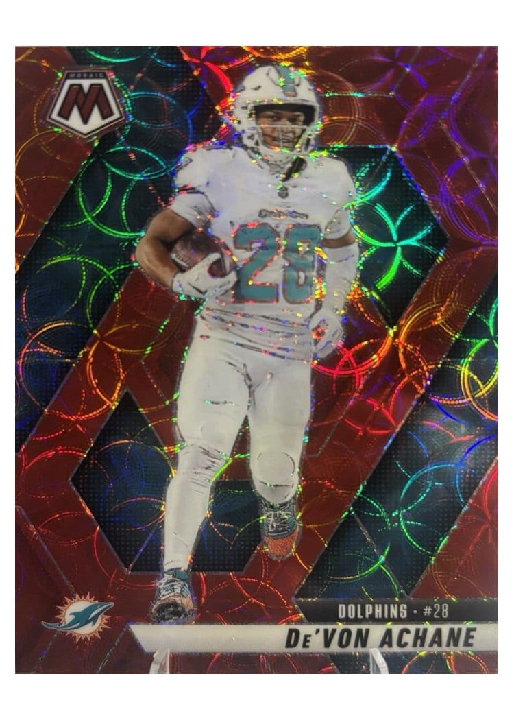 2025 Panini Mosaic Base Set De'Von Achane #58 card