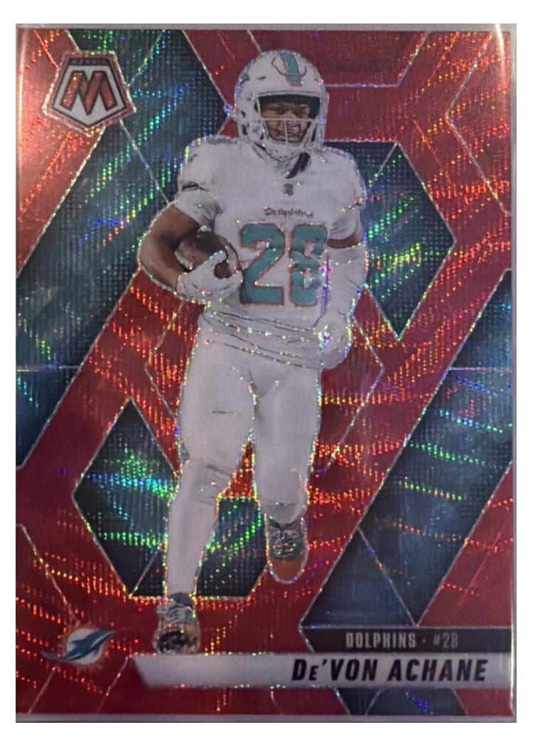 2025 Panini Mosaic Base Set De'Von Achane #58 card