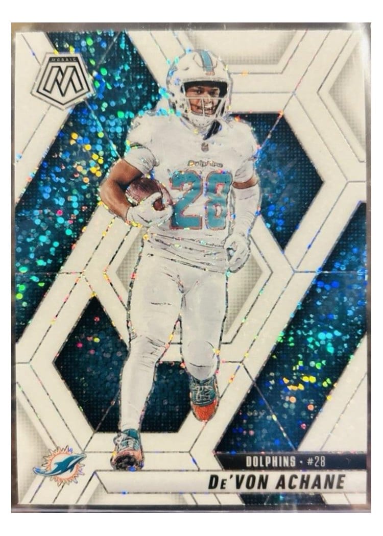 2025 Panini Mosaic Base Set De'Von Achane #58 card
