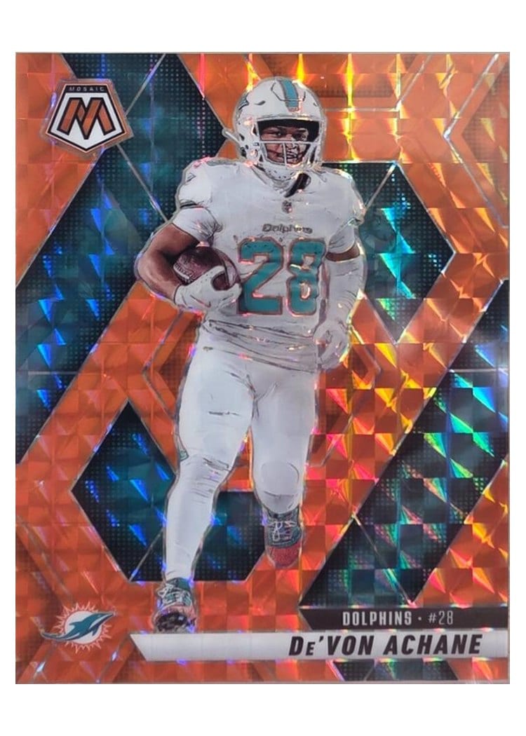 2025 Panini Mosaic Base Set De'Von Achane #58 card
