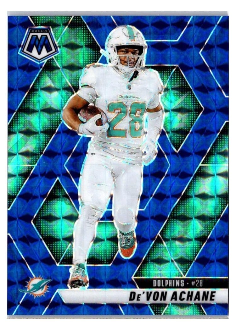 2025 Panini Mosaic Base Set De'Von Achane #58 card