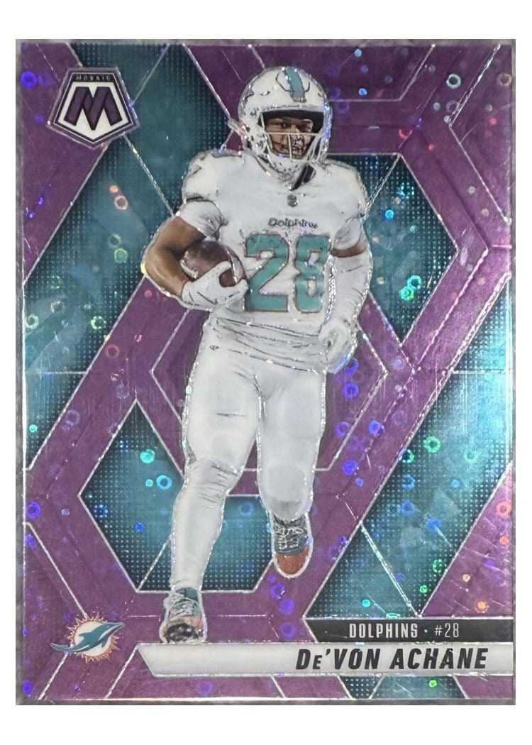 2025 Panini Mosaic Base Set De'Von Achane #58 card