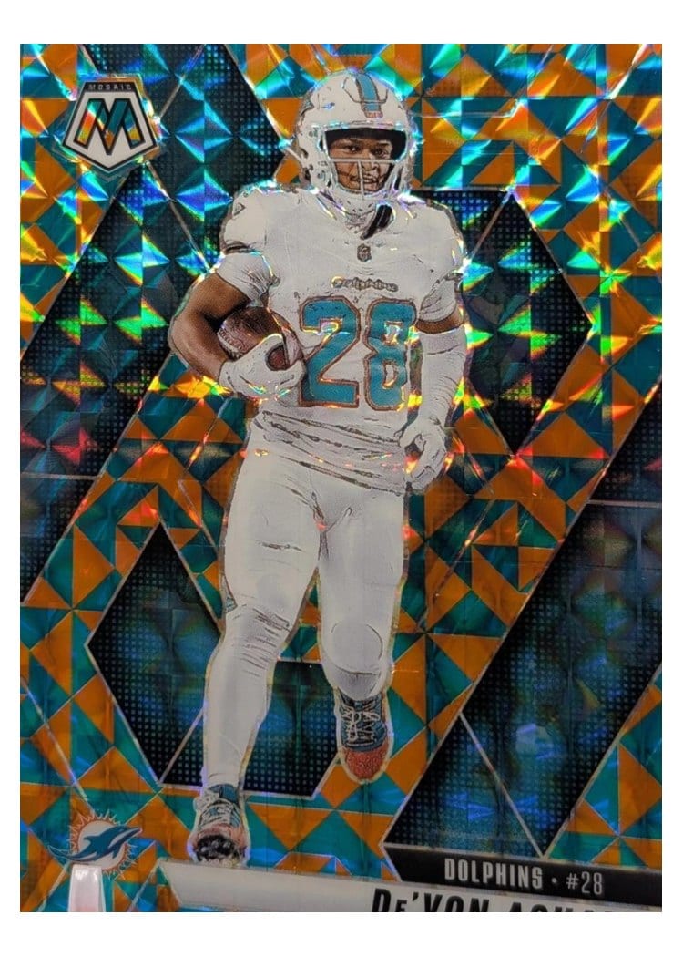 2025 Panini Mosaic Base Set De'Von Achane #58 card