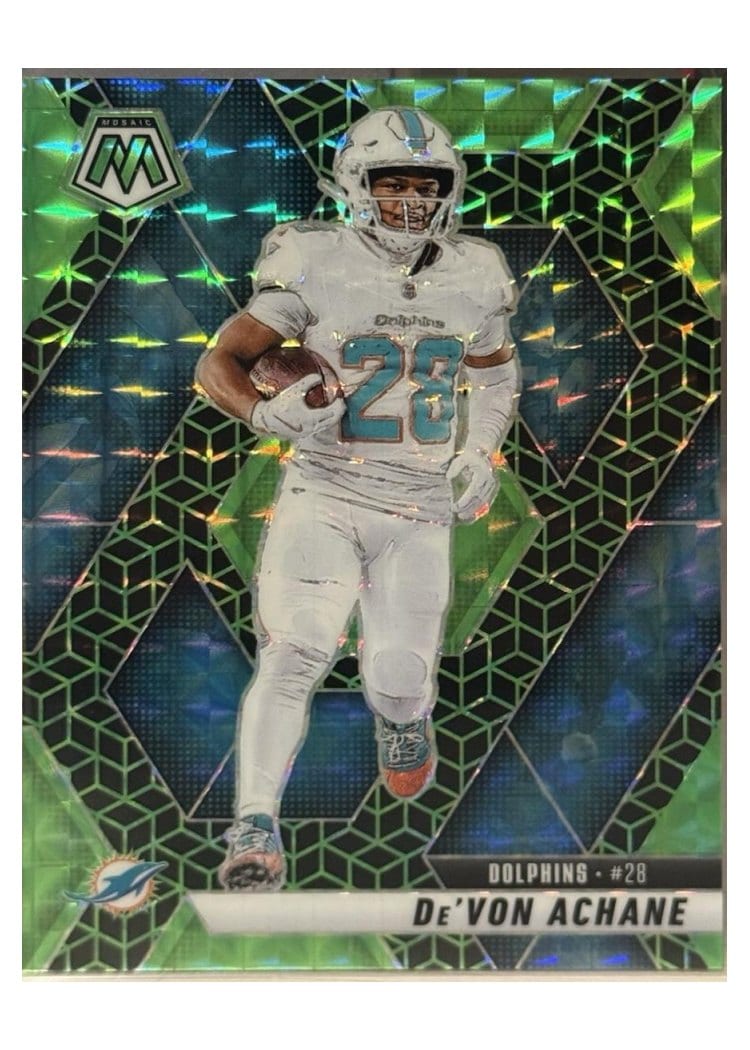 2025 Panini Mosaic Base Set De'Von Achane #58 card