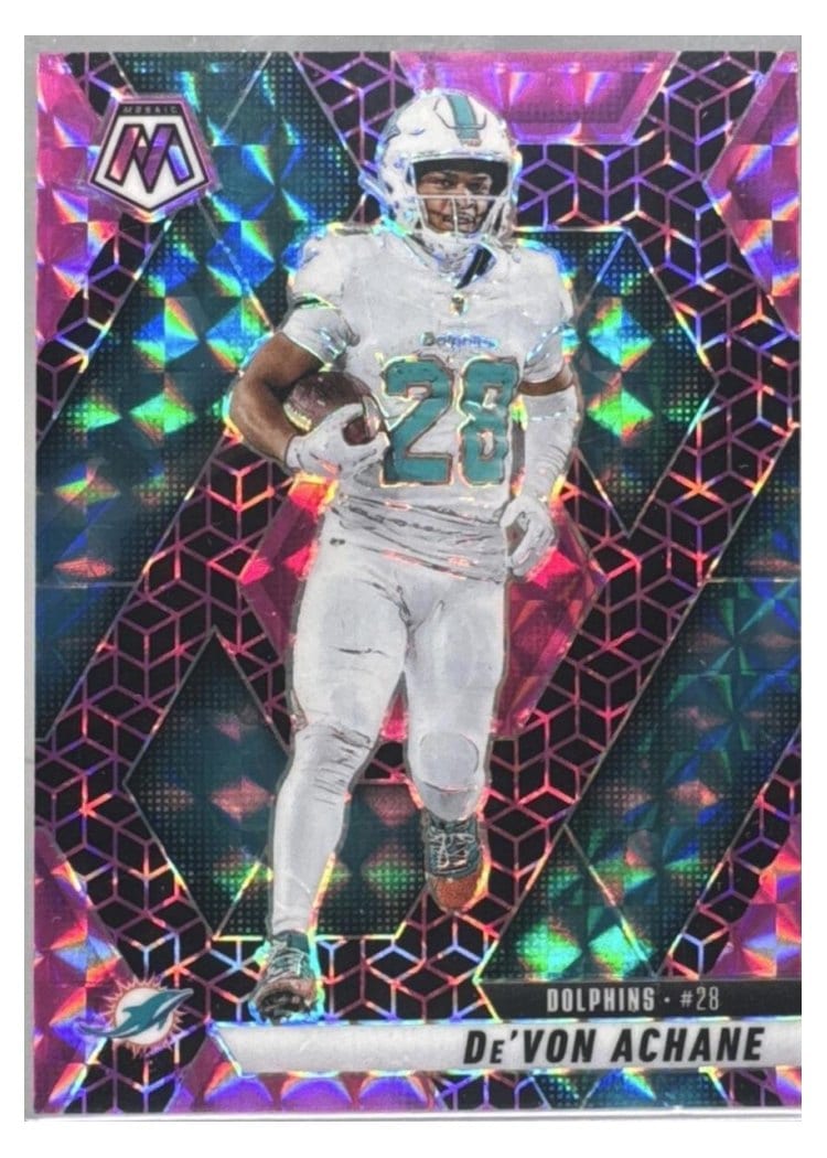2025 Panini Mosaic Base Set De'Von Achane #58 card